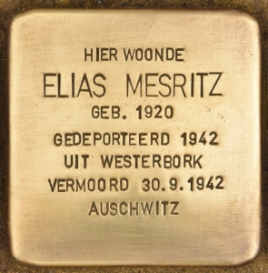 Stolperstein_für_Elias_Mesritz_(Middelharnis)