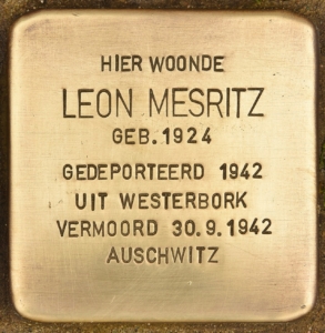 Stolperstein_für_Leon_Mesritz_(Middelharnis)
